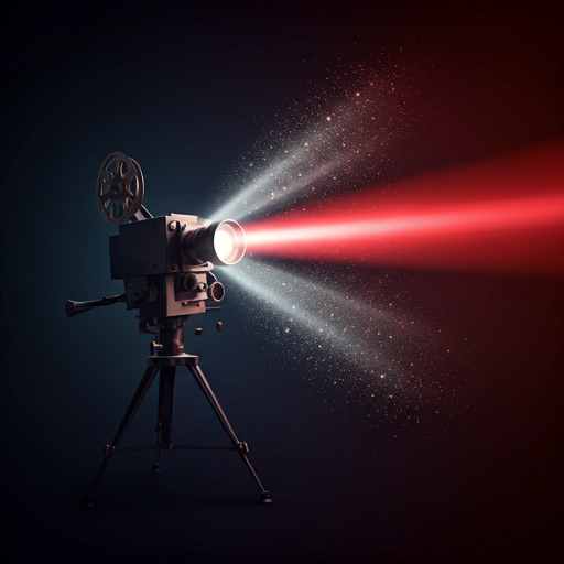 Cinematic projector beam